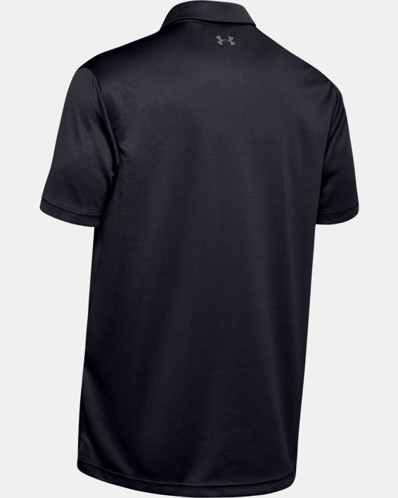 男士UA Tech™ Polo衫 in Black image number 5